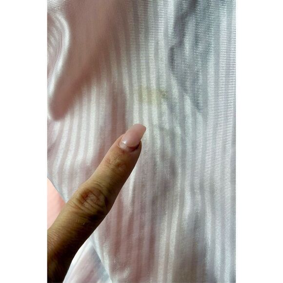 Vintage Frederick’s of Hollywood Open Front Light Pink Robe with Lace Trim S/M - Picture 2 of 9